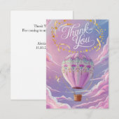 魔法雲ホットエアバルーン サンキューカード (正面/裏面)