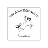 魔法飛んでいるのユニコーンこの本は名前に属している ラバースタンプ (インプリント)