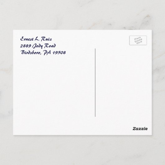 魔法飛んでいるカーペット誕生日サンキューポストカード ポストカード (裏面)