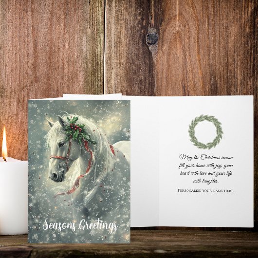 魔法馬クリスマスカード カード