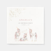 魔法魅力的ユニコーン紙ナプキン スタンダードカクテルナプキン (正面)