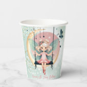 魔法魅惑の妖精オンザスイング子供の誕生日 紙コップ (裏面)