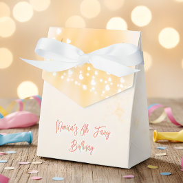 魔法魅惑フェアリーのシルエット子供の誕生日 フェイバーボックス