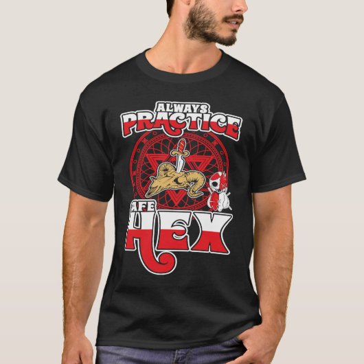 魔法魔法と16進数ウィッチ呪い Tシャツ (正面)