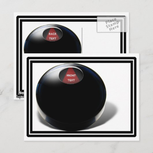 魔法8ボール ポストカード (正面/裏面)