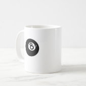 "魔法8球"はマグを後で"再度"頼みます コーヒーマグカップ (正面左)