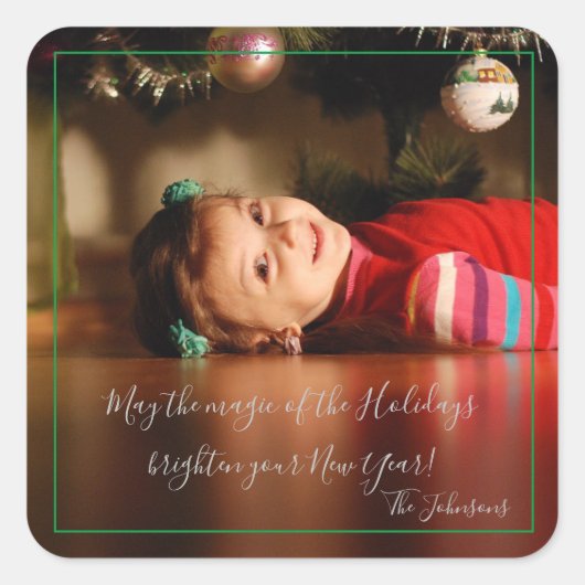 魔法・オブ・ホリデーズエンベロープ スクエアシール (正面)