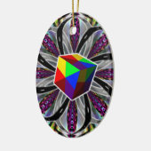 「魔法・キューブ」 セラミックオーナメント (左)