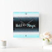 魔法 スクエア壁時計 (ホーム)