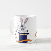 魔法·バニー·イン·トップハット コーヒーマグカップ (正面左)