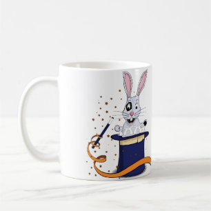 魔法·バニー·イン·トップハット コーヒーマグカップ