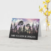 魔法《写真》ぼけ味フォレストサンキューカード カード (黄色い花)