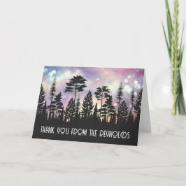 魔法《写真》ぼけ味フォレストサンキューカード カード