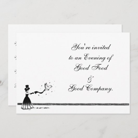 魔法 招待状 (正面/裏面)