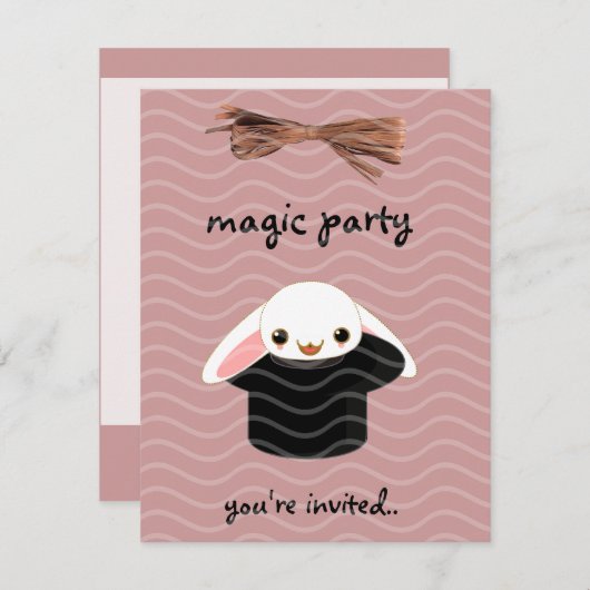 魔法 招待状 (正面/裏面)