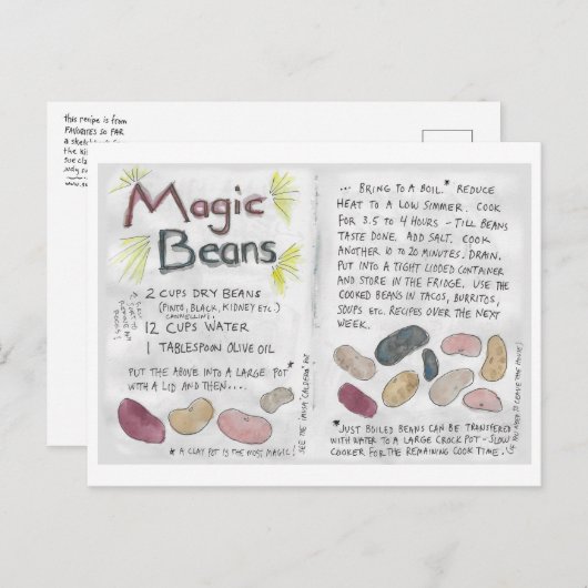 魔法Beansレシピはがき ポストカード (正面/裏面)