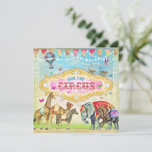 魔法GCはサーカスのヴィンテージの女の子の招待を結合します 招待状 (スタンド正面)