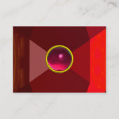 魔法RUBY、明るい赤鮮やか色ピンク 名刺 (裏面)