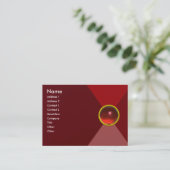 魔法RUBY、明るい赤鮮やか色 名刺 (スタンド正面)