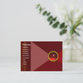 魔法RUBY、明るい赤鮮やか色 名刺 (スタンド正面)