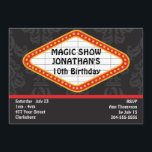 魔法Show Marquee 招待状<br><div class="desc">このカスタマイズ可能な魔法パーティの招待状を表示する機能は、シアターマーキーとカスタマイズ可能な文字です。</div>
