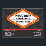 魔法Show Marquee 招待状<br><div class="desc">このカスタマイズ可能な魔法パーティの招待状を表示する機能は、シアターマーキーとカスタマイズ可能な文字です。</div>