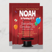 魔法Top Hatで誕生日パーティーの招待状を表示 招待状 (正面/裏面)