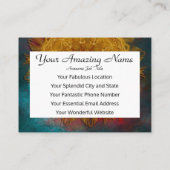 魔火曼荼羅と金ゴールド蝶 名刺 (裏面)