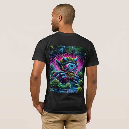 魔物の怪物 Tシャツ (裏面フル)