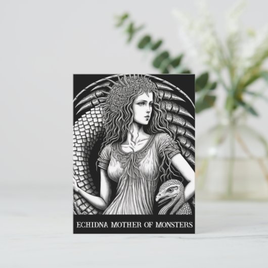 魔物の母を描くアート・エヒドナ ポストカード (スタンド正面)