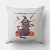 魔猫が世界を支配 クッション (正面)