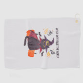 魔猫が世界を支配 ゴルフタオル (横)