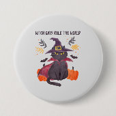 魔猫が世界を支配 缶バッジ (正面)