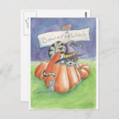 魔猫に用心する ポストカード (正面/裏面)