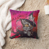 魔猫 クッション (ブランケット)