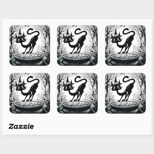 魔猫 スクエアシール (シート)