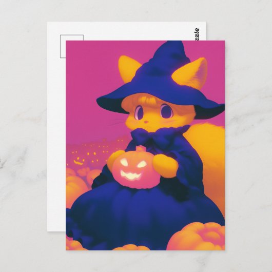 魔猫 ポストカード (正面/裏面)