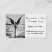 魔神か天使かルシファーか？ヴィンテージインクアート 名刺 (正面)