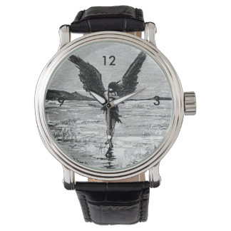 魔神か天使かルシファーか?ヴィンテージインクアート 腕時計