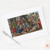 魔神の崇拝 長方形シール (封筒)