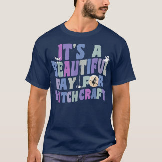 魔術が楽しめる美しい1日 レトロ ウィッチ アクセ Tシャツ