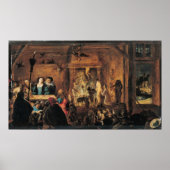 魔術の場面， 1633 ポスター (正面)