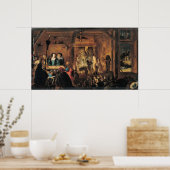 魔術の場面， 1633 ポスター (キッチン)