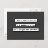 魔術の戦いに挑むが… ポストカード (正面/裏面)