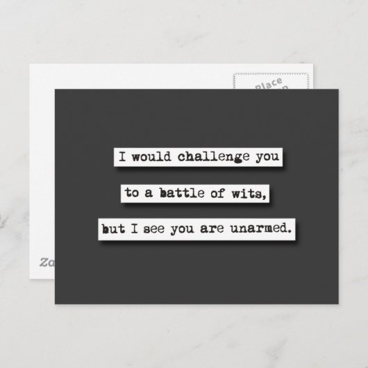 魔術の戦いに挑むが… ポストカード (正面/裏面)