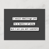 魔術の戦いに挑むが… ポストカード (正面)