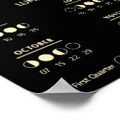 魔術の蛾 天体 月 2027 カレンダー ポスター (角)