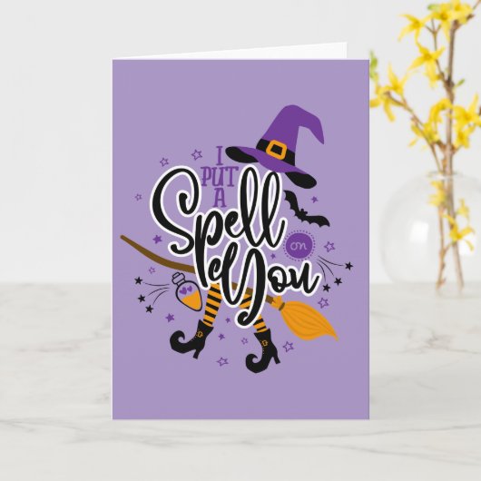 魔術をかけた カード (黄色い花)