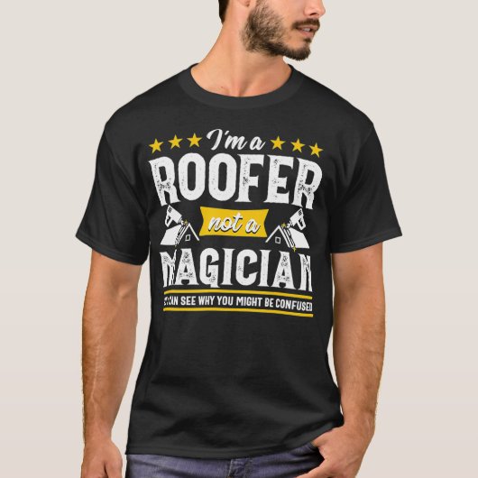 魔術師おもしろい屋上ギフト男性整備士業者 Tシャツ (正面)