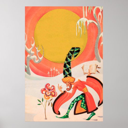 魔術師が花に魔法をかける ポスター (正面)